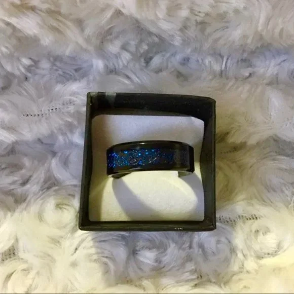 Hieroglyphic Electric Blue Black SS Band - Picture 9 of 15